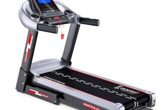 Cockatoo SmartRun 4.0 4HP Peak DC Motorized Treadmill for Home, With 3 Level Manual Incline, Max Speed 14 Km/Hr, Max User Weight 120Kg ,(DIY, Do It Yourself Installation)