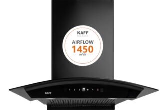 KAFF 60cm Curved Filterless Chimney, Installation Kit Included, KEC 60A
