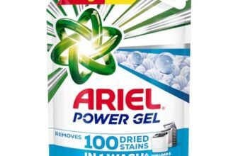 Ariel Power Gel Liquid Detergent for Top Load & Semi Auto – 6kg | Removes 100 Dried Stains in 1 Wash | Faster Dissolving | Long-Lasting Fragrance | Color Protection | At the price of Powders