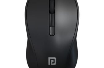Portronics Toad 34 Wireless Mouse with 2.4 GHz Wireless, Adjustable Sensitivity, USB Receiver, Ergonomic Design, for Laptops, Desktops PC, Mac (Black)