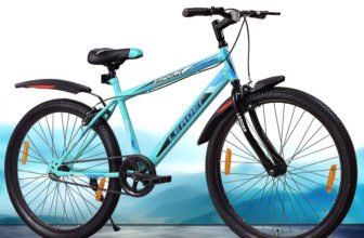 LEADER Scout 26T SEA Blue BLACK for Ride 26 T (inch) Mountain Cycle(Single Speed, Blue, Black, Rigid)