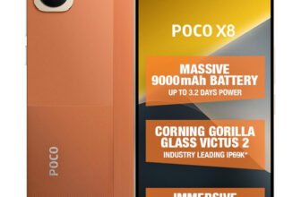 POCO X8 5G (Fiery Orange, 128 GB)(6 GB RAM)