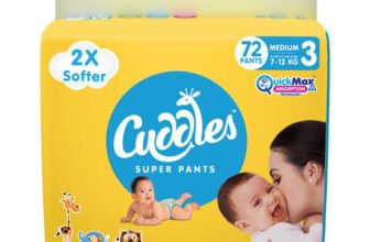 Cuddles – Super Pants 2X Softer Super Dry Pant Diapers – M(72 Pieces)