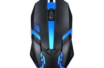 Dezful Wired Gaming Mouse RGB | 7-Color LED Breathing Light | High Precision USB Optical Mouse for PC, Laptop, Gaming & Office | Ergonomic Design | Fast Click Response | Plug & Play RGB Mouse