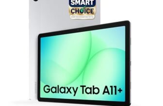 Samsung Galaxy Tab A11+ [Smartchoice], 11-inch (27.82 CM), LCD Display, 6GB RAM, 128GB ROM, Wi-Fi, Quad Speakers, Dolby Atmos, Silver, AI Enabled