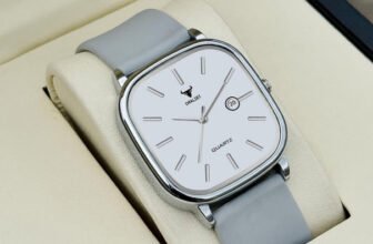 DRALIET RD-9102 Elegant Series Square Quartz Analog Watch  – For Men