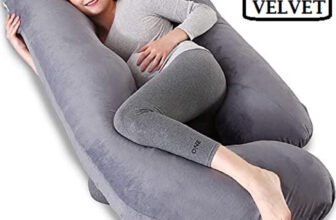 WILD MINT Polyester Fibre Pregnancy Pillow Pack of 1 Solid J Shape(Grey)