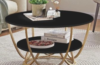 Online Decor Shoppee Engineered Wood Coffee Table(Finish Color – Black, Pre-assembled)