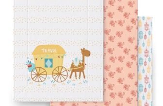 TIDY SLEEP Waterproof Diaper Changing Mat for Newborn Baby | Soft Cotton Top, Foam Cushion & Waterproof TPU Backing | Bed Protector Dry Sheet | Anti-Slip, Machine Washable | 65 x 45 cm