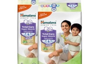 Himalaya Total Care Super Absorb Baby Pants Diaper | Size XL (Extra Large) 112 Count | Pack of 2 | 12-17 kg | Breathable & Rapid Zig Zag Absorption | Keeps Skin Calm & Rash Free