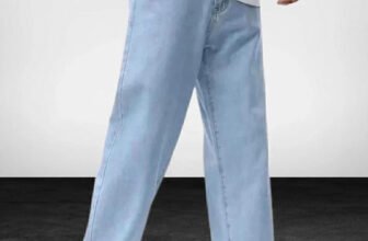 HOC Relaxed Fit Men Light Blue Jeans