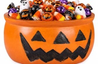 Halloween Candy Bowl Trick or Treat – Spooky Holder Dish for Party Decor