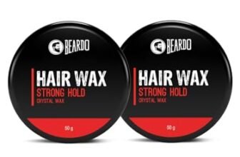 Beardo Stronghold Hair Wax, 50gm (Pack of 2) | Crystal Hair Wax | Hair Wax Men | Styling Wax | Glossy Finish | Shine | Strong Hold, Restylable Anytime, Easy Wash Off Hair Wax