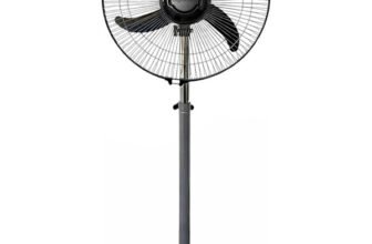 DIGISMART Bullet mark 1 | Energy Saving | High Speed | Premium with 1 Year Warranty Energy Saving 400 MM Pedestal Fan(Grey | Pack of 1)