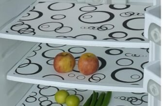 Cread Craft Fridge mat Set of 03 Multipurpose Anti-Slip Mat, Sheet for Fridge, Kitchens, Cupboard, Drawers, Shelf Liner -CC-015