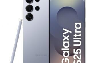 Samsung Galaxy S25 Ultra 5G AI Smartphone (Titanium Silverblue, 12GB RAM, 512GB Storage), 200MP Camera, 5000mAh Ultra Long Battery, QHD+ Dynamic AMOLED 2X, Galaxy AI, Knox Security, S Pen Included