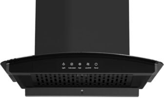 Hafele Curve Bolt 60 Auto Clean Wall Mounted Chimney (Black 1400 CMH)