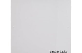 Amazon Basics Axial Fan 6″ | 22W | 7 Blades | 135 mm Sweep | 7.5 dB Low Noise | Window Mount | Wall Switch Control | White Plastic Body