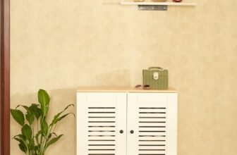 Green Soul Zuvio 2 Door | Engineered Wood Ventilated Shoe Rack | 3 Shelves, 2 Doors | Stores up to 10 Pair of Shoes | 3 Year Warranty | Oak & White | Installation Provided
