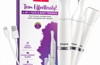 SIRONA 4-in-1 Face & Body Trimmer for Pain free Hair Removal | 90Min Runtime & Cordless, Women(Pack of 4)