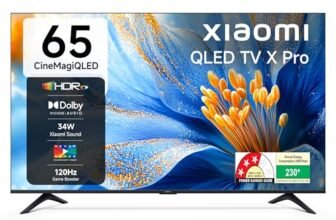 Xiaomi (164 cm) 65 inch X Pro 4K QLED | Dolby Vision & HDR10+| 34W Boom Box Speakers| 120Hz Game Booster| Gemini AI| Google TV | L65MB-APIN