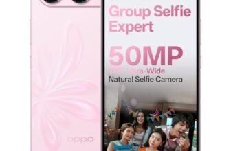OPPO F35 5G | 6GB+128GB | Mist Pink | 8000mAh Battery + 80W SUPERVOOC | 6.57″ 120Hz AMOLED Display | Dimensity 6360 MAX 5G | 50MP Front & 50MP Rear Camera | IP69K Water & Dust Resistance