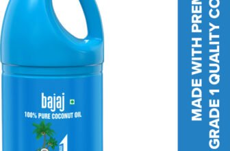 BAJAJ 100% Pure Coconut Oil 1 litre | Made with Premium Grade 1 Quality Coconuts Hair Oil(1000 ml)