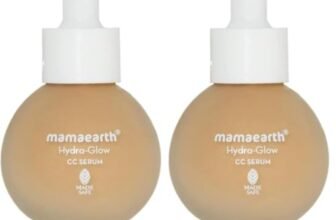 Mamaearth Hydra-Glow CC Serum with Vitamin C & Hyaluronic Acid – Peach – 30 ml | Hydrates Skin | Natural Coverage| SPF 30 (Pack of 2)