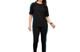 ALISBA Women’s Active Wear Track Suit Set – Sportswear Top & Bottom Set for Women Western for Fitness & Workout Tshirt for Women Gym pants for women workout combo Track Suit, Yoga, Running (Pack of 2)