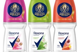 Rexona Lotus Flower & Shea Butter, Matcha Tea & Vanilla and Sandalwood & Jojoba Oil Roll-On| for Women | Limited Edition Pack – ICC Women’s Cricket World Cup India 2025 |50 ML (Pack of 3)