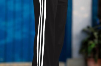 FOXTER Striped Men Black Track Pants