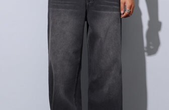 HOKER Baggy Fit Men Black Jeans