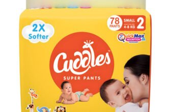 Cuddles – Super Pants 2X Softer Super Dry with Max Absorption Pant Diapers – S(78 Pieces)