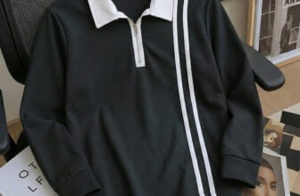 Try This Striped Men Zip Neck Black, White T-Shirt