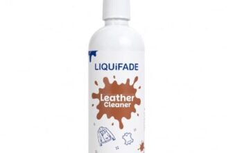 LIQUIFADE Leather Cleaner Liquid for Genuine & Faux Surfaces 200ml | Removes Dirt, Dust & Everyday Marks | Suitable for Shoes, Bags, Wallets, Jackets, Sofas, Car Seats