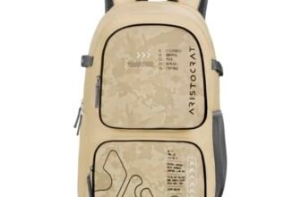 Aristocrat Terrain 32L Laptop Backpack (Upto 17″), 2 Compartments, Beige