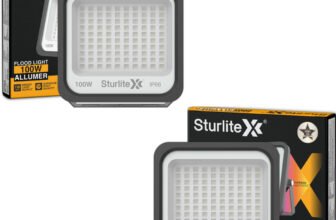 Sturlite Allumer 100 W LED Flood Light – (Pack of 2) (L-G-0180-100W) Flood Light Outdoor Lamp(Black)