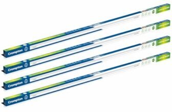 Crompton Laser Ray Smile 20W LED Batten, 4 Feet | 6500K, Pack of 4