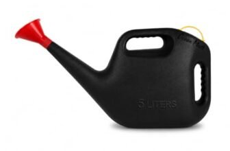 Ocean Mart Watering Can – Green (5L) | Garden Water Can with Built-in Sprayer Black