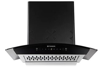 Faber60cm 6 way Silent Suction,1250m3/hr, Autoclean Chimney, 12Yr Warranty on Motor(2Yr Comprehensive) Autoclean Alarm(HOOD EVEREST 3D IN HC SC FL LG 60||Filterless||Touch&Gesture Control||Light Grey)