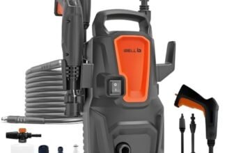 [Upgraded 2026] IBELL WIND20 Pressure Washer for Car, 1400 Watts Motor, 110 Bars, 6.2L/Min Flow Rate, 5 Meters Outlet Hose, for Car, Bike and Home & Outdoor Cleaning Cleaning Purpose