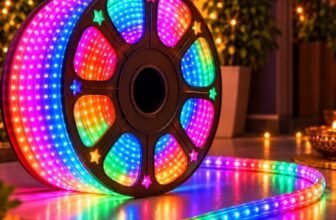 Desidiya 5 Metre Multicolour LED Rope Light for Diwali Decoration, Flexible Bendable Pipe Light for Home, Balcony, Gate, Terrace & Ceiling Cove, Plug-in Decorative Lights for Christmas & Wedding