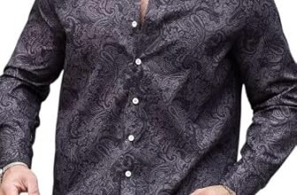 Hmkm Printed Men’s Shirt | Mens Casual Shirt | Men Stylish Shirt | Men’s Regular Fit | Men Formal Shirt | Men’s Slim Fit (in, Alpha, L, Regular, PURPUL KRII $ FS)