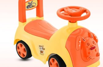 Miss & Chief Baby Bunny Rideon Car with Music, for kids 8months+, upto 20kg Rideons & Wagons Battery Operated Ride On(Orange)