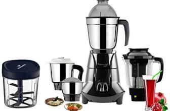 Butterfly 750W Mixer Grinder With Jars And Vegetable Chopper, Grey
