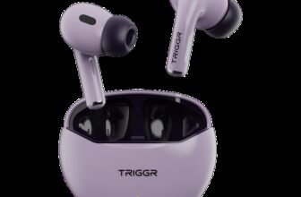 TRIGGR Rizz with 40H Playback, Spherical Design, 13mm Drivers, Rich Bass, Fast Charging Bluetooth(Onyx Lilac, True Wireless)