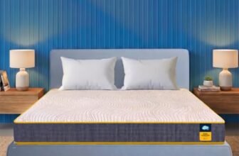 Centuary Mattresses Sleepables | 7 Years Warranty | 5-Inch Queen Size Dual Comfort Hard and Soft Reversible Roll Pack High Resilience (HR) Foam Mattress (78x60x5)