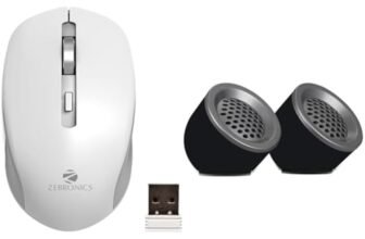ZEBRONICS Zeb-Jaguar Wireless Mouse, 2.4GHz with USB Nano Receiver, High Precision Optical Tracking,