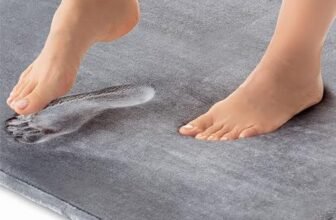 BSB HOME All Purpose Non Slip Anti-Skid – Memory Foam Door Mat, Kitchen Runner Super Absorbent – Quick Dry | Water soak (16″ x 24″, Grey)
