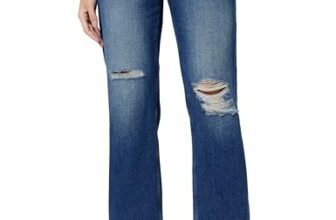 Pepe Jeans Women High Rise Straight Jeans (PL204642Q038_Dark Used Indigo Blue, 32)